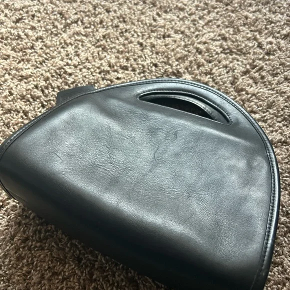 Vintage 90s Coach Black Leather Carousel Bag Handbag RARE *No strap* - Picture 5 of 16